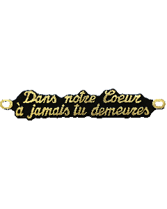 DANS NOTRE CŒUR A JAMAIS TU DEMEURES