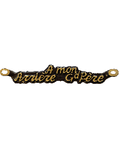 A MON ARRIERE GRAND PÈRE