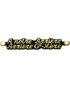 A NOTRE ARRIERE ARRIERE GRAND MERE